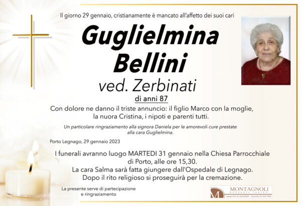 Guglielmina Bellini – Montagnoli Onoranze Funebri